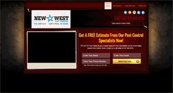Desktop Screenshot of newwestpestcontrol.com