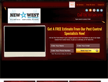 Tablet Screenshot of newwestpestcontrol.com